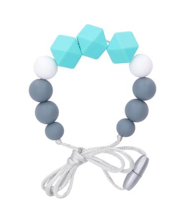 BPA-Free Green Baby Nursing Necklace with Round Hexagonal Beads - Portable Teething Toy for Babies and Toddlers - Buy Online on GoSupps.com