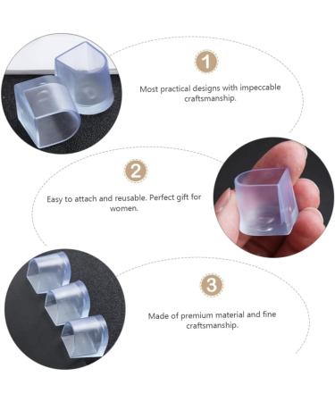 High Heel Protectors - 12 Pairs Clear Heel Covers & Sole Stoppers for Stiletto Shoes - Durable PVC Accessories for Women - Buy Online on GoSupps.com