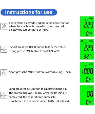 Evanem High-Accuracy Dissolved Oxygen Measuring Device | Digital ATC Oxygen Sensor for Aquariums | Rapid Analyzer with Backlight - Buy Online on GoSupps.com