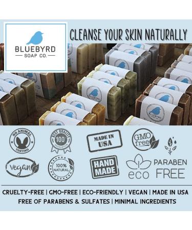 Bluebyrd Soap Co. Gardenia Bar Soap - Vegan Organic Cold Processed | Moisturizing Gentle Cleansing for Sensitive Skin | Creamy Lather - Buy Online on GoSupps.com