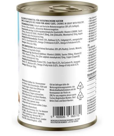 Buy Amazon Wet Cat Food Bites with Poultry in Sauce - 415g | Premium Quality Cat Food for Picky Eaters | Fast International Shipping - Buy Online on GoSupps.com