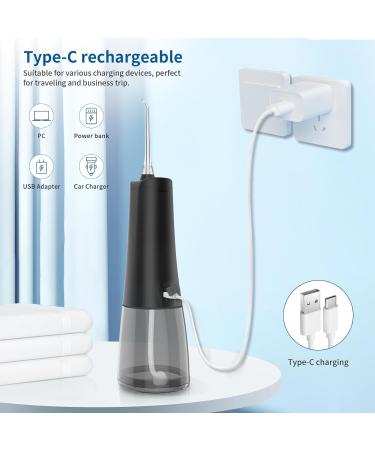 Water Flosser for Teeth - Portable Rechargeable Dental Floss 4 Modes 300ML IPX7 Waterproof Oral Irrigator for Home & Travel - Buy Online on GoSupps.com
