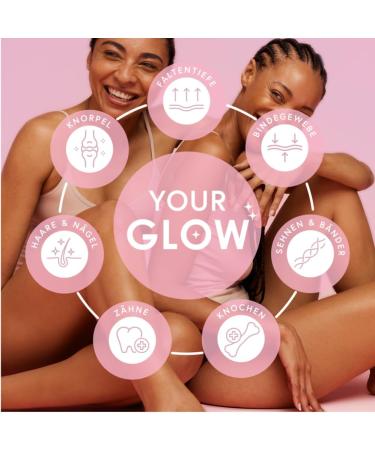More Glow Collagen & Hyaluron Powder - Premium 2x300g | Supports Fresh Skin & Connective Tissue | Made in Germany - Buy Online on GoSupps.com