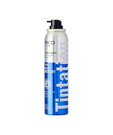 KISS Temporary Hair Color Spray Hair Dye One Day Instant Fast-Drying Washable Halloween Party DIY Cosplay Hair Accessory (Blue Moonlight) - Buy Online on GoSupps.com