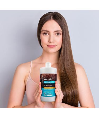 Dr. Sant Keratin + Arginine + Collagen Shampoo 1000 ml - Buy Online on GoSupps.com