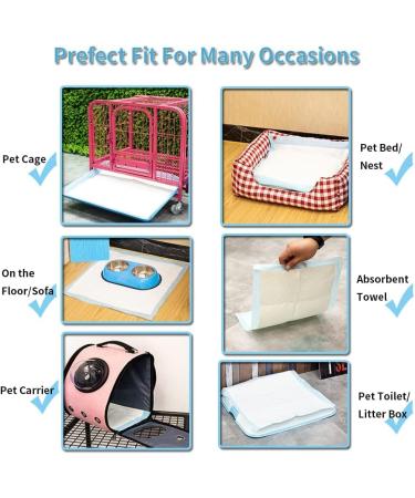 Puppy Pee Pads 13"x17.7" - 150 Count | Dog Pee Training Pads Super Absorbent & Leak-Proof | Disposable Pet Piddle and Potty Pads for Puppies | Dogs | Doggie | Cats | Rabbits - Buy Online on GoSupps.com
