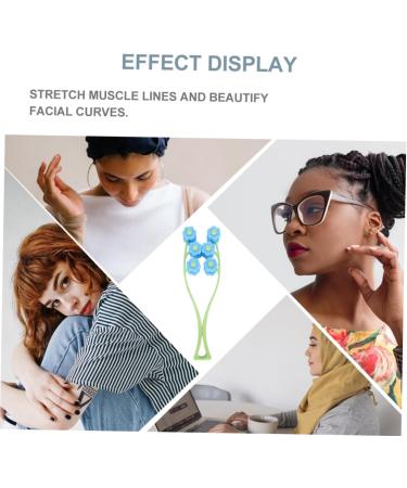 minkissy Facial Roller Facial Tool Face Massaging Tool Skincare Tool Skin Care Tools for Face Facial Lifting Tool Face Exerciser Hand Tools Beauty Tools Men and Flower Shape Assorted Color 2 21X7cm - Buy Online on GoSupps.com
