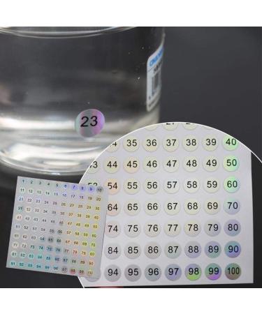 4pcs Nail Polish Color Gel Varnish Number Stickers 1-100 | Manicure Tool for Perfect Color Marking - Buy Online on GoSupps.com
