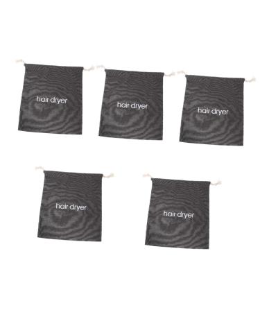 Didiseaon 5 Pcs Hair Dryer Storage Bag Backpack Makeup Containers Hair Dryer Pouch Rope Travel Drawstring