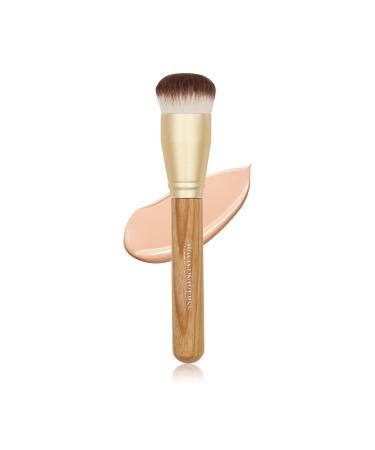 Wild Universe Foundation Brush, Flat Top Kabuki Professional Setting Makeup Brush for Liquid, Cream, Soft Dense Synthetic Bristles for Blending, Buffing, Stippling