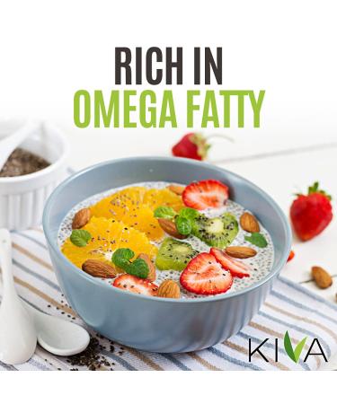 Kiva Organic Raw Chia Seeds 16 oz. Bag - USDA Organic, Non-GMO, Gluten-Free, Vegan | Omega 3, Protein, Fiber-Rich Plant-Based Superfood - Buy Online on GoSupps.com