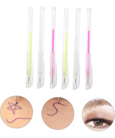 Mikinona Eyebrow Mapping Pen 6pcs Eyebrow Pen Eyebrow Pen Marking Tool s Eyebrow Shape Drawing Pen - Buy Online on GoSupps.com