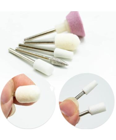 5 Pcs Sanding Nail Files Drill Bits Nails Edge Polish Cleaning Tools Electric Machine Accessory Manicure Pedicure Tips DIY Beauty - Buy Online on GoSupps.com