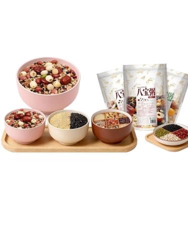 M lange De Porridge Premium 8 Treasures 500 G X 3 Sachets Grains Entiers Et C r ales Sans Gluten For Congee Fait Maison Petit-d jeuner Collation Sains Facile Cuisiner