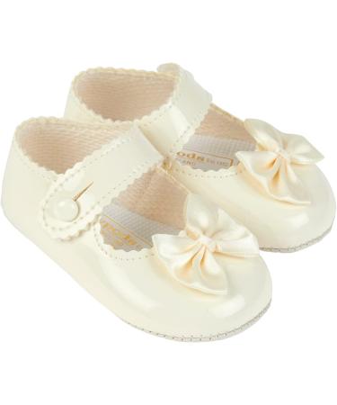 Baypods Baby Girls Soft Pre Walker Shoes | Made in England | Ivory Patent | Size 2 UK - Buy Online on GoSupps.com
