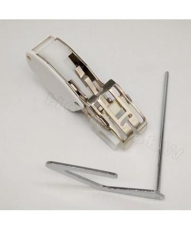 Even Feed/Walking Foot Sewing Machine Presser Foot with Quilt Guide - SA140 Brother Compatible - White/Silver - Bonus Included - Buy Online on GoSupps.com
