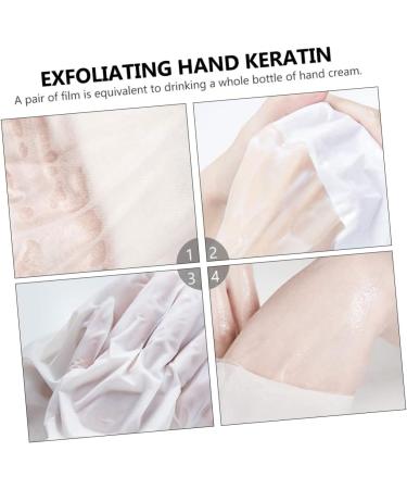 HAPINARY 2 Pairs Hand Removedor De Gel Hand Peeling Gel Boat Socks Moisturizing Gel Hand Exfoliating Gloves Cat Paw White Non-Woven Fabric Care - Buy Online on GoSupps.com