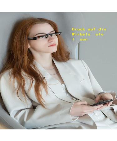 Ycsm Lazy Glasses - Lightweight Horizontal Prism Reading Aid for TV | Gray/Black - Buy Online on GoSupps.com