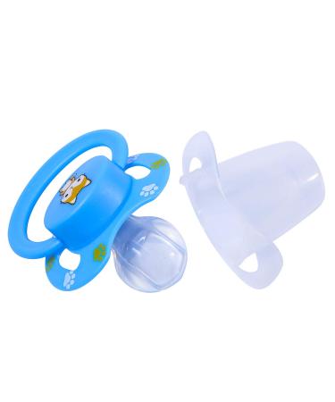 LittleForBig Adult Size Pacifier Set - Large Shield Pink Teddy Bear & Blue Fox | Generation II - International Shipping Available - Buy Online on GoSupps.com