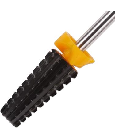 PANA Nail Carbide 5 in 1 Bit - Two Way Rotate use for Both Left and Right Handed - Fast remove Acrylic or Hard Gel - 3/32" Shank - Manicure Nail Art Drill Machine (Double Coarse - 2XC Black) Double Coarse - 2XC Black - Buy Online on GoSupps.com