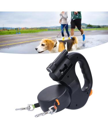 Rolleine 360 Rotatable Dog Leash for 2 Dogs - 3m Length Flashlight & Eco-Friendly Poop Bags | International Shipping Available - Buy Online on GoSupps.com