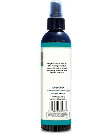 Aromasong Extra Strength Ultra-Pure Magnesium Spray - 8oz Magnesium Oil Spray (23mg per Spray), 100% Natural - Pack of 1 - Buy Online on GoSupps.com