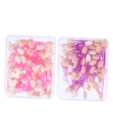 CANIGHT 100pcs Double Ended Eyeshadow Brush Eye Makeup Brushes Makeup Eyeshadow Non Latex