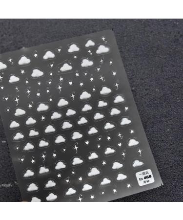 Art Decorations DIY Salon Nail Supplies Peach Heart Design Cloud Nail Art Sticker Heart Nail Sticker 5D Nail Sticker Nails Sticker for Summer - Buy Online on GoSupps.com