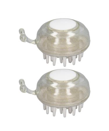 Head massager for the scalp Scalp Massaging Scalp Hero elastic scalp washer promotes blood circulation head massage device soft silicone headwood bush for wet dry hair