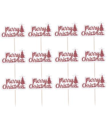 ABOOFAN 32 Pcs Christmas Cupcake Picks - Holiday Cake Toppers for Christmas Party Decoration - Buy Online on GoSupps.com