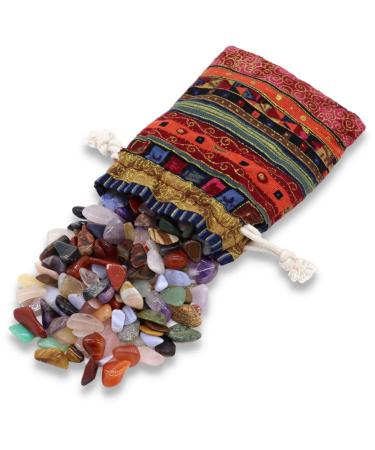 Lavisa drum stones healing stones Halbedelstein mixture |Gemstones crystals for water treatment |100% natural stones mineral stones |Gem water (S 220 grams) S 220g