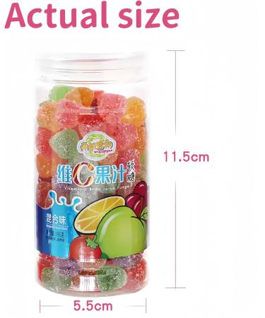 MKSDDF-180g Fruit Gummy Strawberry Flavored Gummy Candy Sweet and Sour Gummy Grape Candy - Assorted Flavors Gummy Candy (Mixed Flavors) - Buy Online on GoSupps.com
