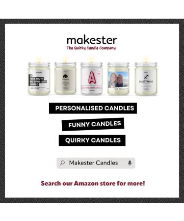 Anniversary Candle - 220g Soy Wax with Madagascan Vanilla Jasmine & Sugared Almond - Perfect Gift for Wedding Anniversary - Makester Funny Candles - Buy Online on GoSupps.com