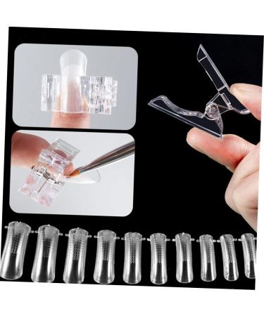 1 Set Nail Extension Set Nail Files Clips Artificial Nails Clear Acrylic Nail Tips Nail Extension Forms Nail Art Stencils Crystal Clips Nail Templates Kit Plastic With Scale Model - Buy Online on GoSupps.com