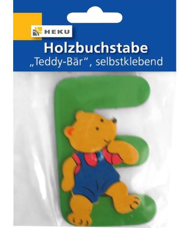 Heku Wooden Letter A Teddy Bear Door Sign 80mm Personalized Door Decoration for Kids' Rooms - Buy Online on GoSupps.com