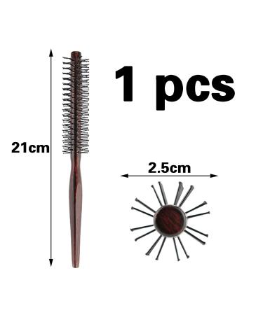 Round Hair Brush for Blow-Drying - 21cm Nylon Bristle Hairbrush for Short & Long Hair | Klein & Bart Styles - Buy Online on GoSupps.com