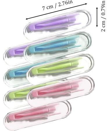 8PCS Portable Contact Lens Remover Set | Applicator Tool with Tweezers & Storage Case | Reusable Colorful Eye Contact Lenses Applicator for Daily Use - Buy Online on GoSupps.com