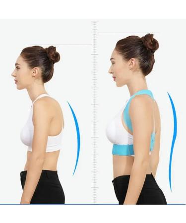 Brace Support Belt Adjustable Back Posture Corrector Clavicle Spine Back Shoulder Lumbar Posture Correction Corset For Posture Purple L - Buy Online on GoSupps.com