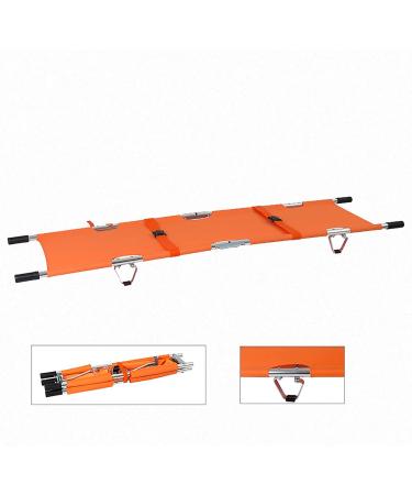 Multifunctional Emergency Rescue Stretcher Portable Folding Stretcher Aluminum Alloy Patient Transport Flat Stretcher Mover for Hospital - Buy Online on GoSupps.com