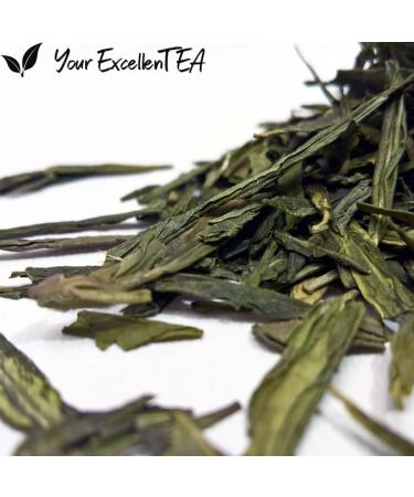 Lung Ching Tea Imperial Dragon Well (Long Jing) Premium Chinese Green Tea Loose Leaf 100g - Buy Online on GoSupps.com