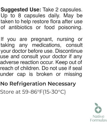 Native Formulas Biome V3 Probiotic Prebiotic & Fulvic Minerals Supplements - 35 Billion CFU - 6 Strains - 60 Vegan Capsules - Women & Men - FODMAP Friendly - Supports Digestive Immune & Gut Health 1 - Buy Online on GoSupps.com