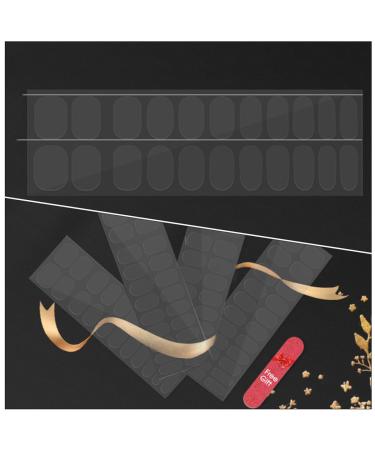 BIUDECO 10 Sheets Nail Stickers Transparent Nail Strip Nail Strips Art Decal Polish Nail Sticker French Manicure Strips Foil Fingernail Nail Art Stickers Gel Nail Sticker Double Sided Tape - Buy Online on GoSupps.com