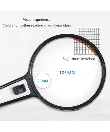 3 X & 10X Magnifying Glass with 3 LED Light LED Lighted Reading Magnifier for Hobbyists AMD- Reading Fine Print Seniors Magnifying Glass with Light Small Gift - Buy Online on GoSupps.com