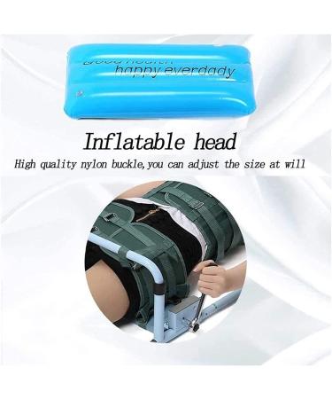 Back Lumbar Traction Device Home Use Cervical Spine Extension Stretcher Device Relieving Neck & Lumbar Spondylosis with Inflatable Pillow - Buy Online on GoSupps.com