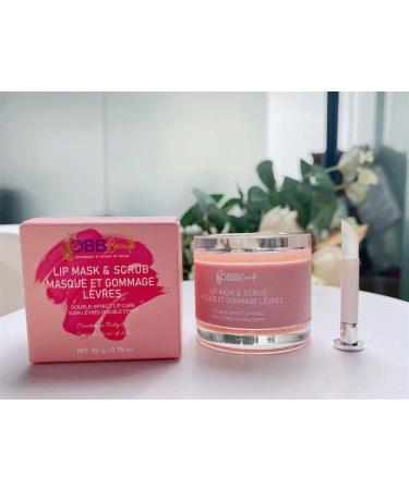 OBBBeaut OBB Beaut 2-in-1 Exfoliating and Moisturizing Lip Mask Strawberry Lip Balm. Lip care and scrub.