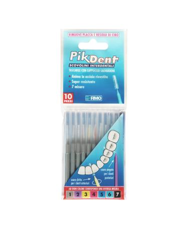 Interdental Brushes with Coated Steel Core and Tynice Bristles Size 1 Grey 0.4 mm Cylindrical - 10 Gr 547yds/25 Pound(11.3kg)0.40mm