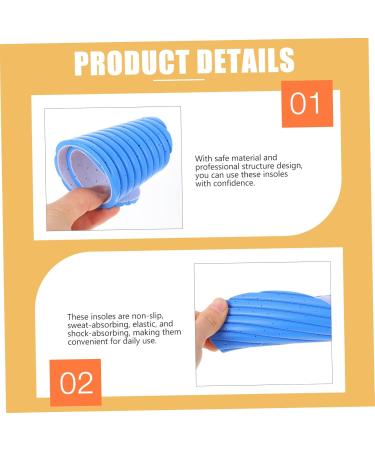 FRCOLOR Sweat-Absorbing Insoles - 2 Pairs of Thin Comfortable Shoe Inserts for Sports & Foot Care | Universal Fit for Women | Perfect for Basketball & Athletic Shoes - Buy Online on GoSupps.com