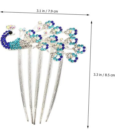 Diamond Phoenix Hair Comb Hair Barrettes Hair Pin Rhinestone Bobby Pins Bride Hair Clip Pearl Wedding Headpiece Hair Combs for Women Hair Comb Accessories Bridal Hair Comb Alloy Gogogmee - Buy Online on GoSupps.com