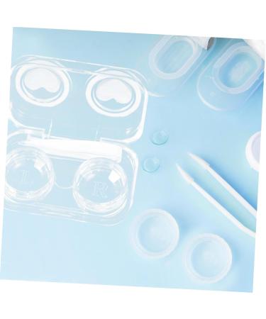 Buy Homsfou 4-Pack Contact Lens Containers & Travel Case - Glossy Makeup Mirror & Solution Holder - Perfect for Travel - Buy Online on GoSupps.com