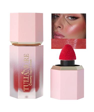 Liquid for Cheeks | Waterproof Cream Makeup Stick Natural Long-Wearing Liquid Cheek Smudge-Proof Look for Women's Eyes Cheek Lips Makeup 08#